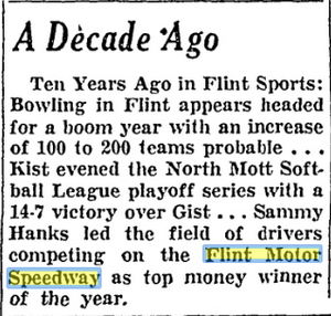 Flint Motor Speedway - Sept 1951 Retrospective